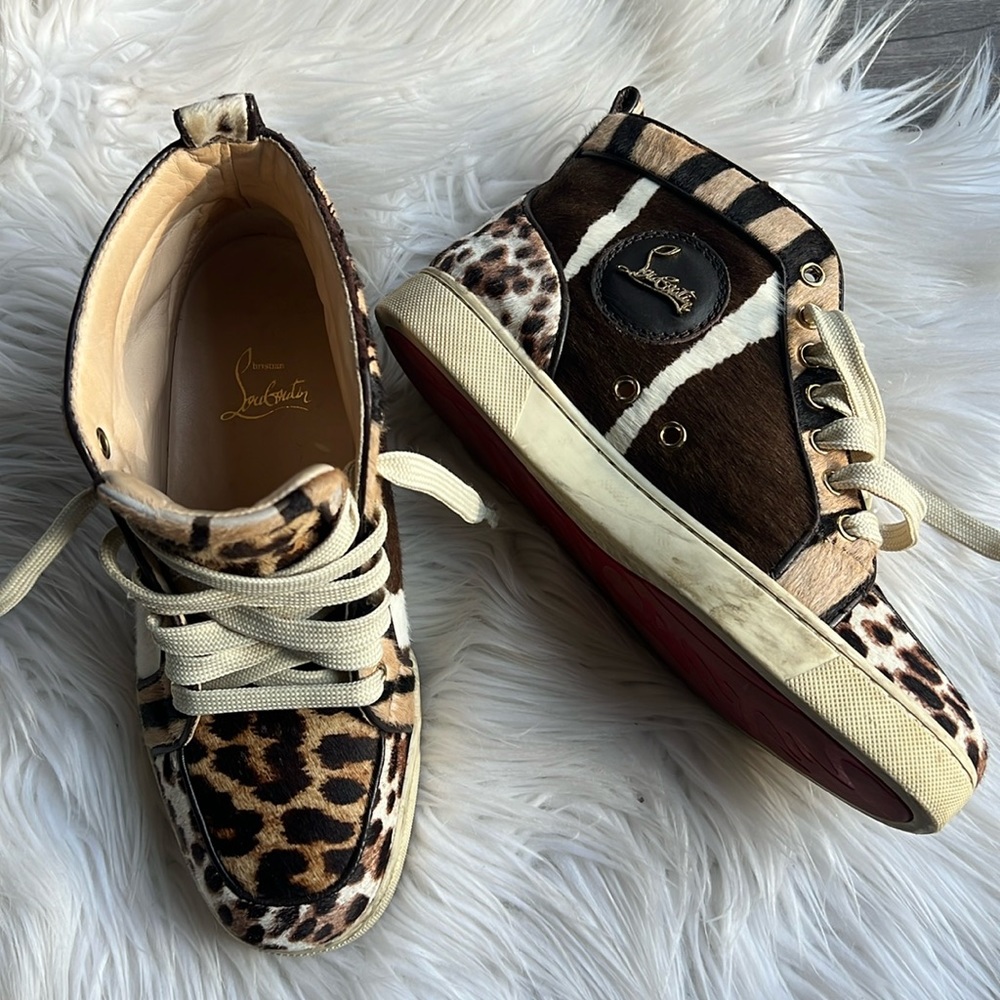 Christian Louboutin Rantus Orlato Leather Sneaker leopard